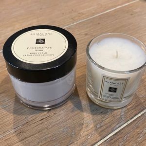Jo Malone pomegranate Noir Body Crème 1.7 Oz and mini pomegranate noir candle